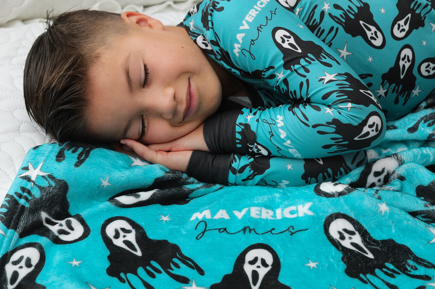 Don't Hang Up Halloween Long Sleeve Jersey Jams – Two-Piece Loungewear Set