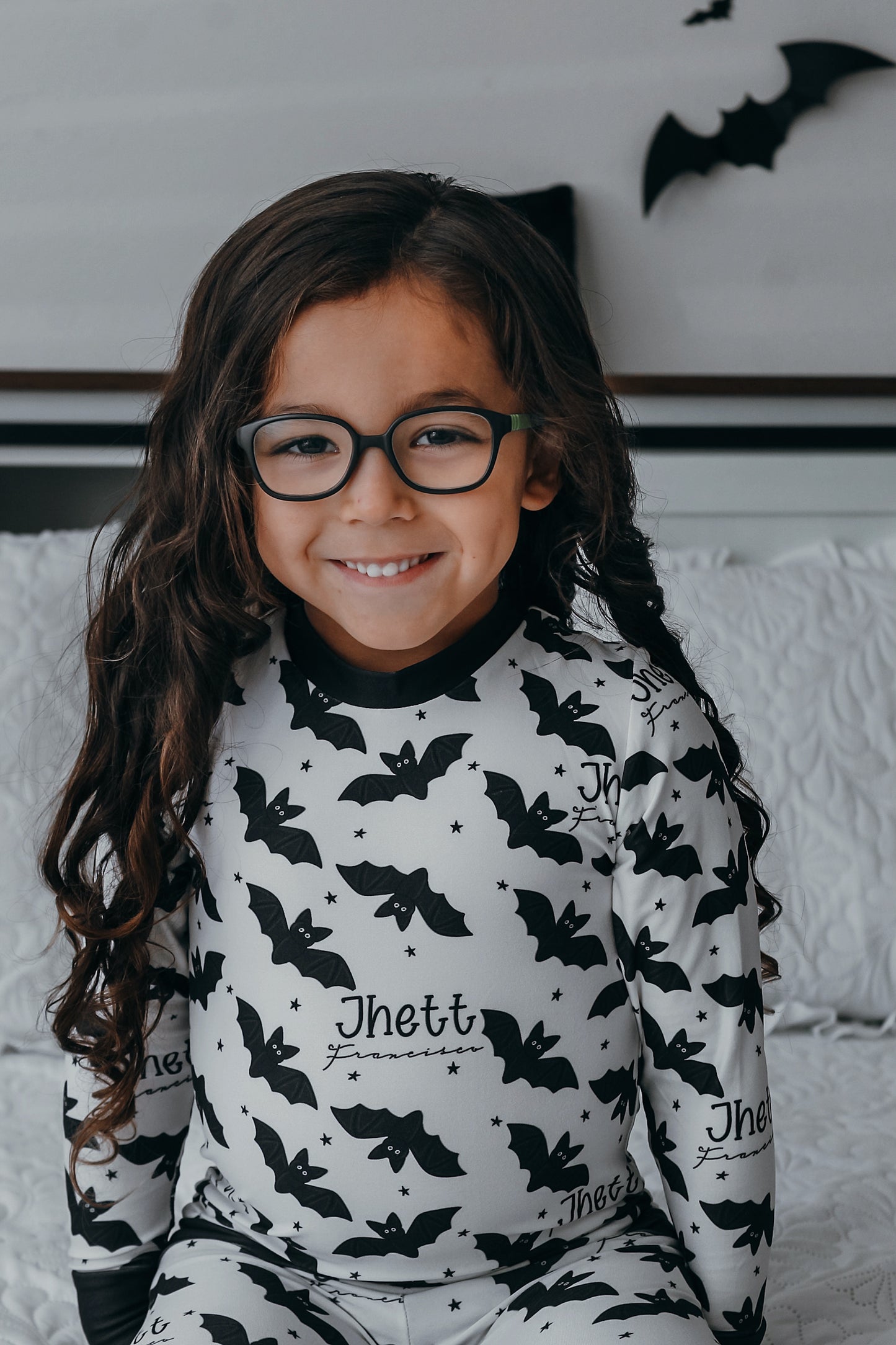Feelin Batty Halloween Long Sleeve Jersey Jams – Two-Piece Loungewear Set