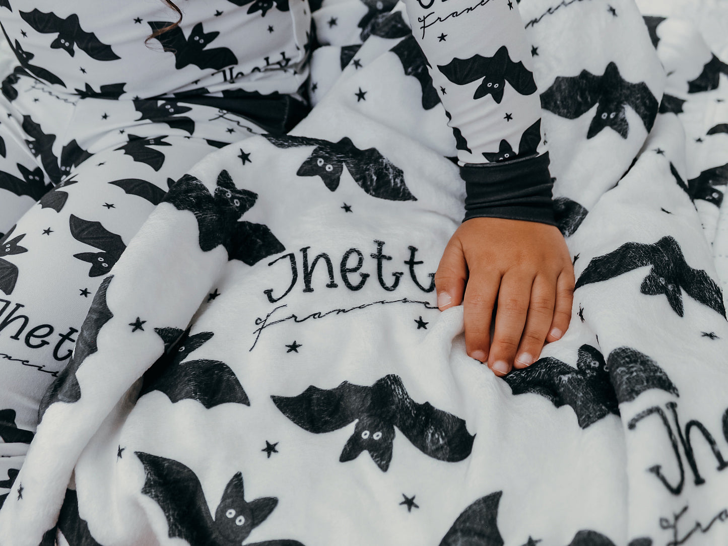 Feelin Batty Halloween Long Sleeve Jersey Jams – Two-Piece Loungewear Set