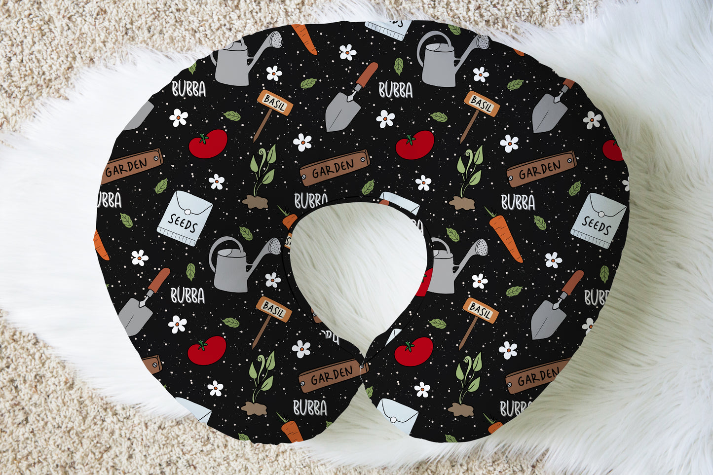 Green Thumb Personalized Name Nursing Pillow Cover