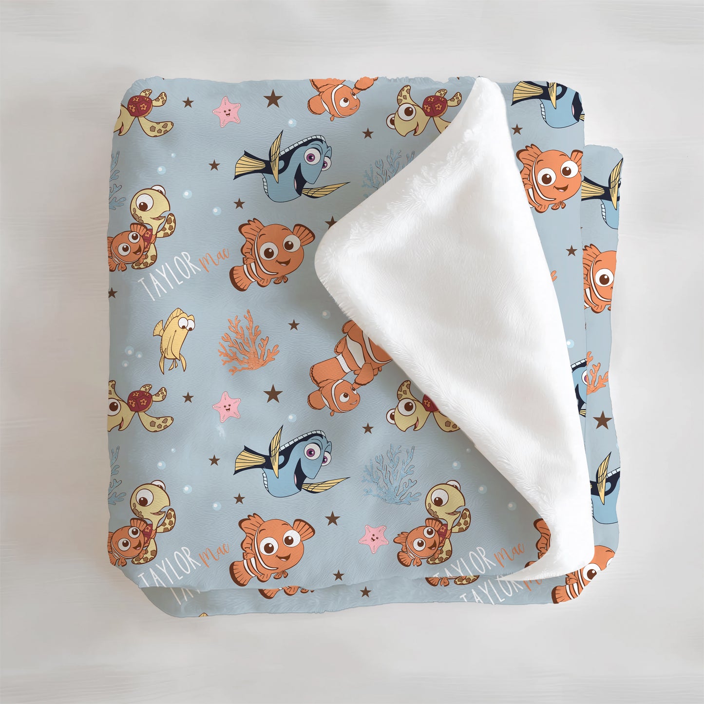 Keep Swimming Personalized Minky Blanket