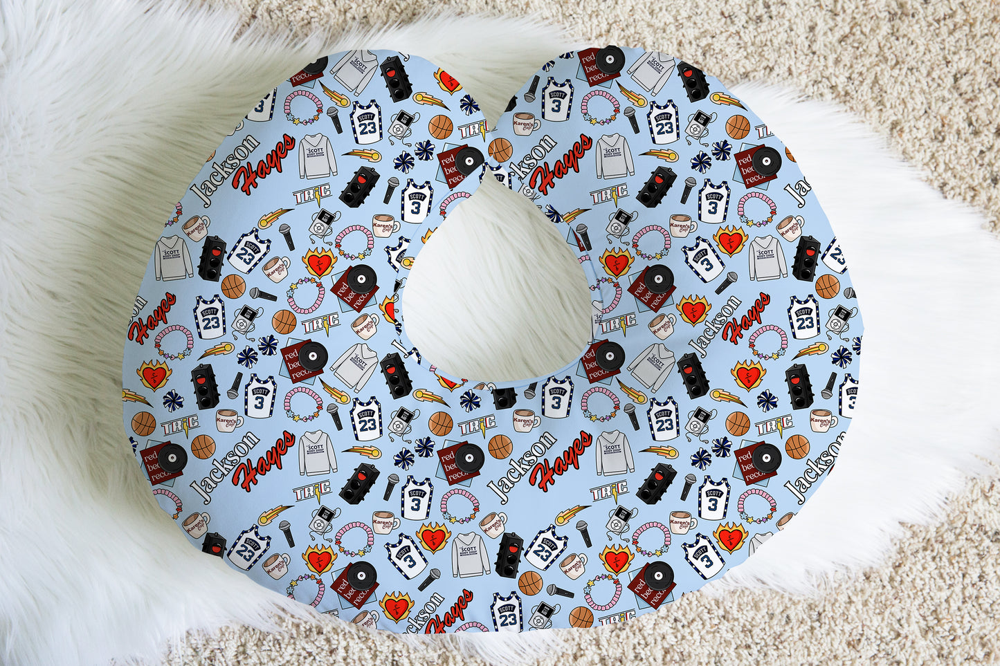One Tree Hill Personalized Baby Name Nursing Pillow Cover