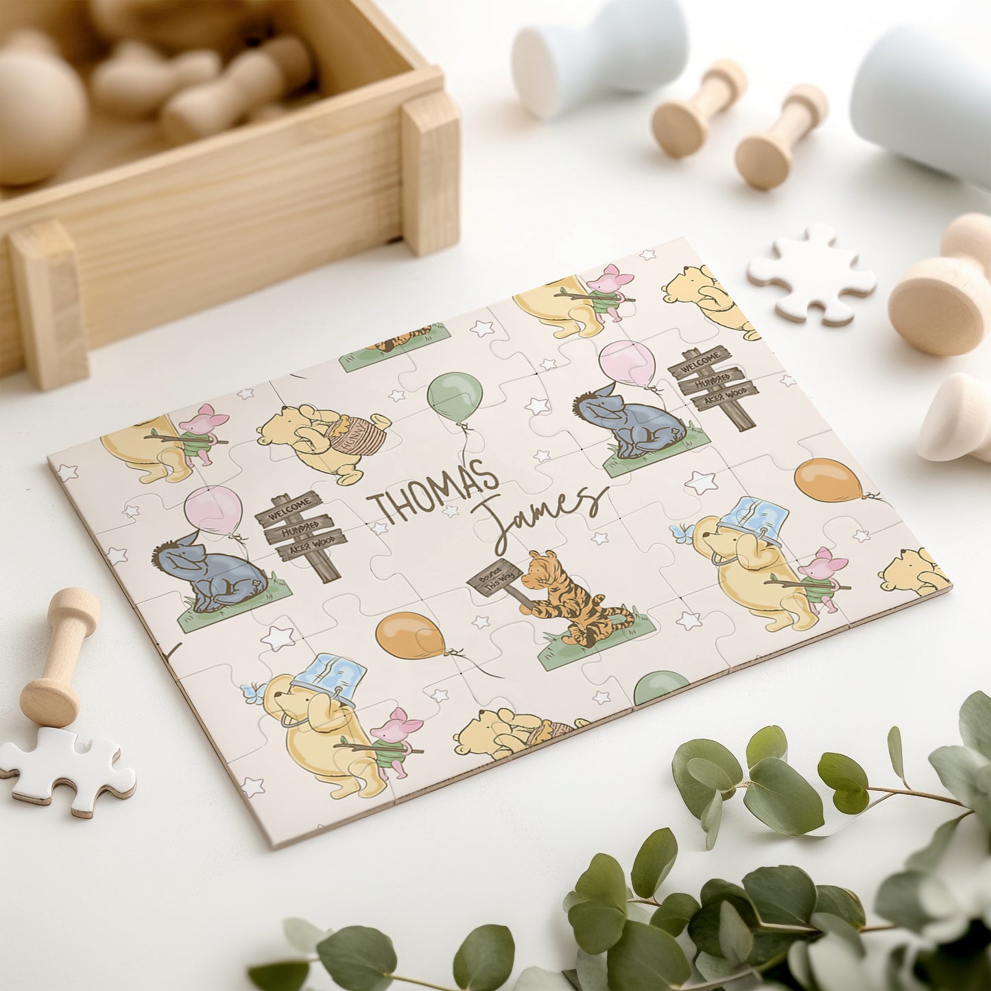 Pooh Kids Personalized 30 Piece Puzzle