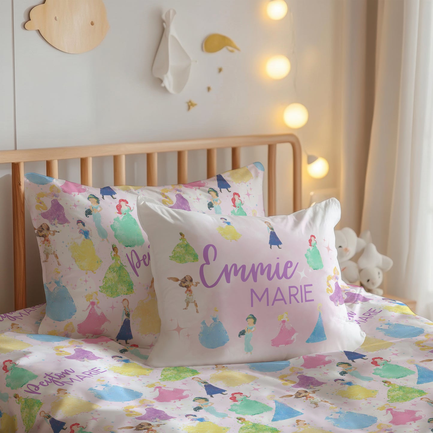Princess Build Your Own Personalized Twin Bedding Set – Sheets & Pillowcase Options