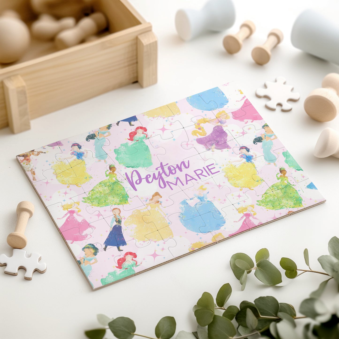 Princess Kids Personalized 30 Piece Puzzle