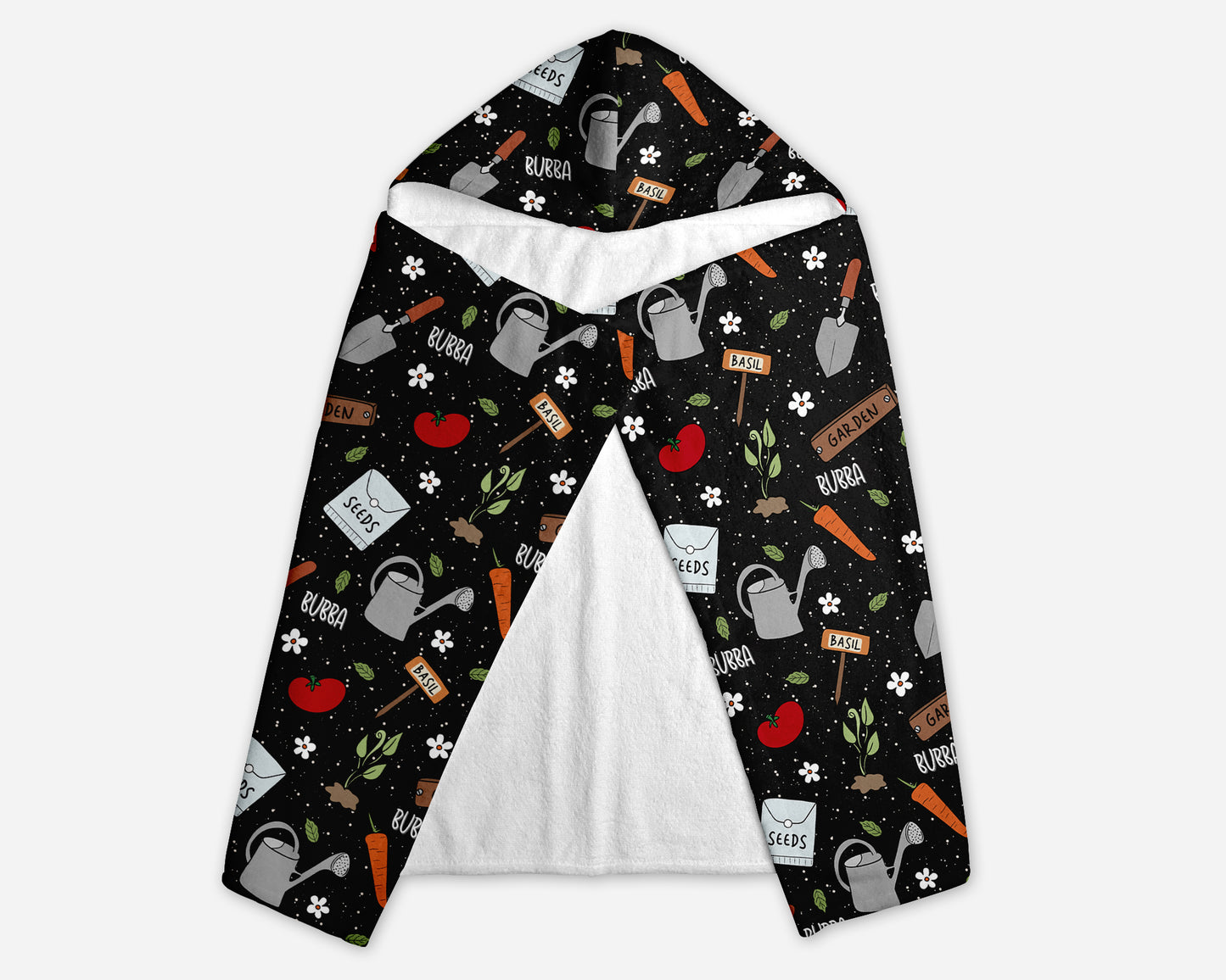 Green Thumb Personalized Hooded Towel