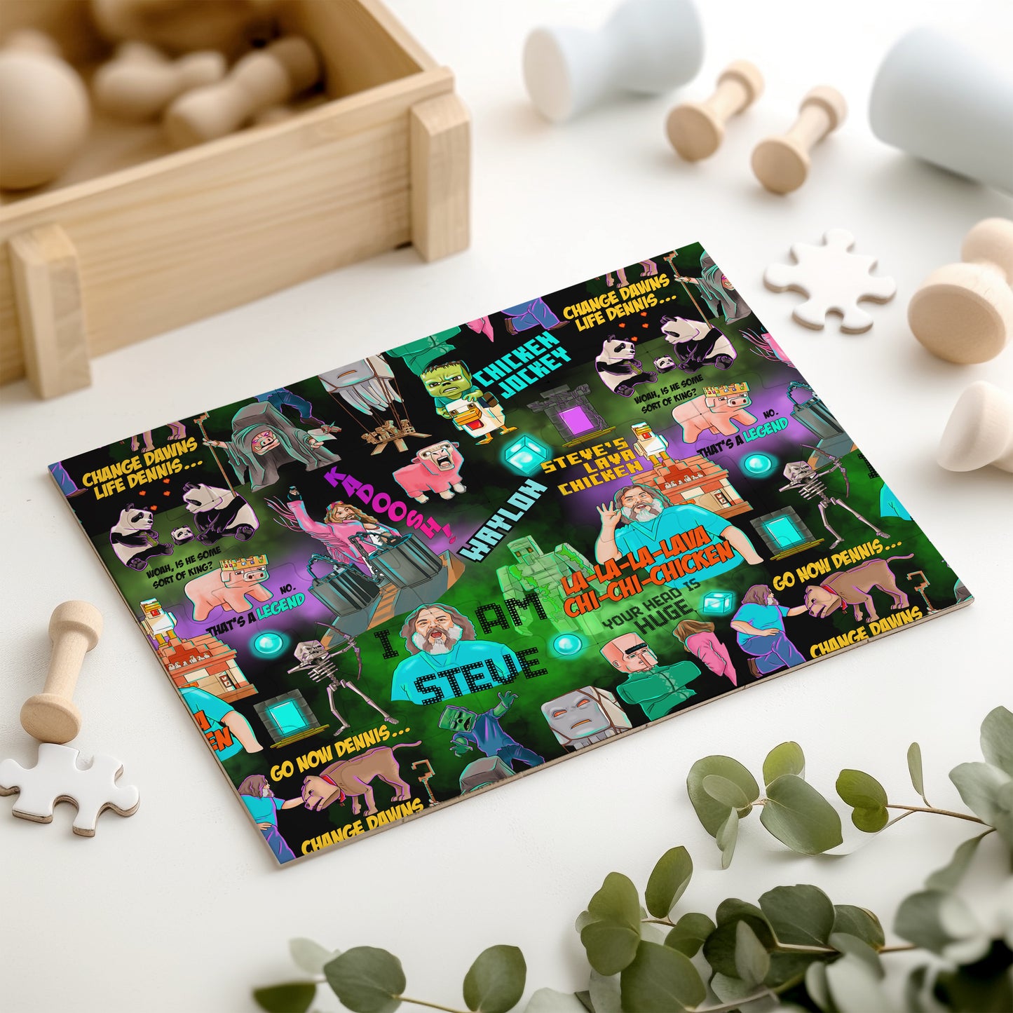 Chicken Jockey Kids Personalized 30 Piece Puzzle