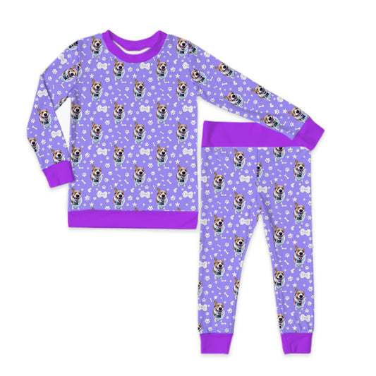 Upload Your Pet! Long Sleeve Jersey Jams – Two-Piece Loungewear Set