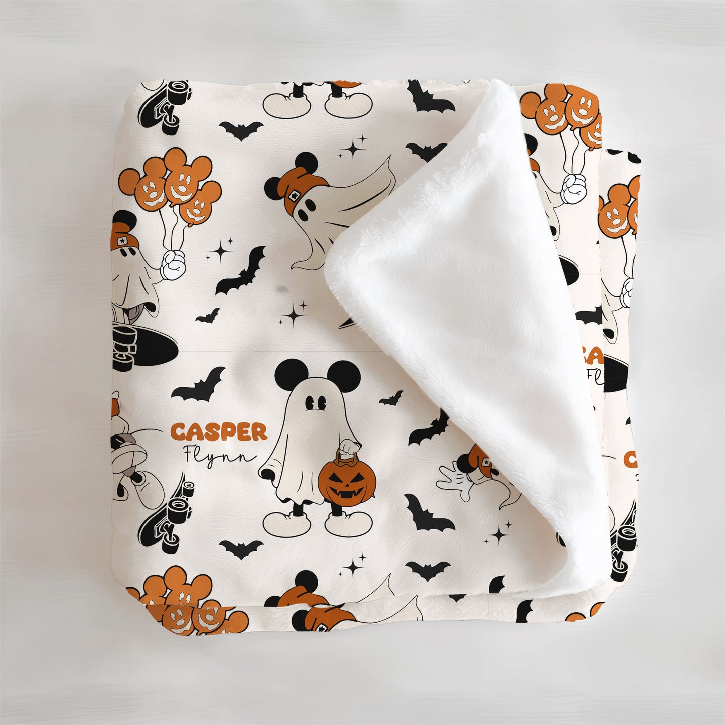 Boo Crew Halloween Personalized Minky Blanket