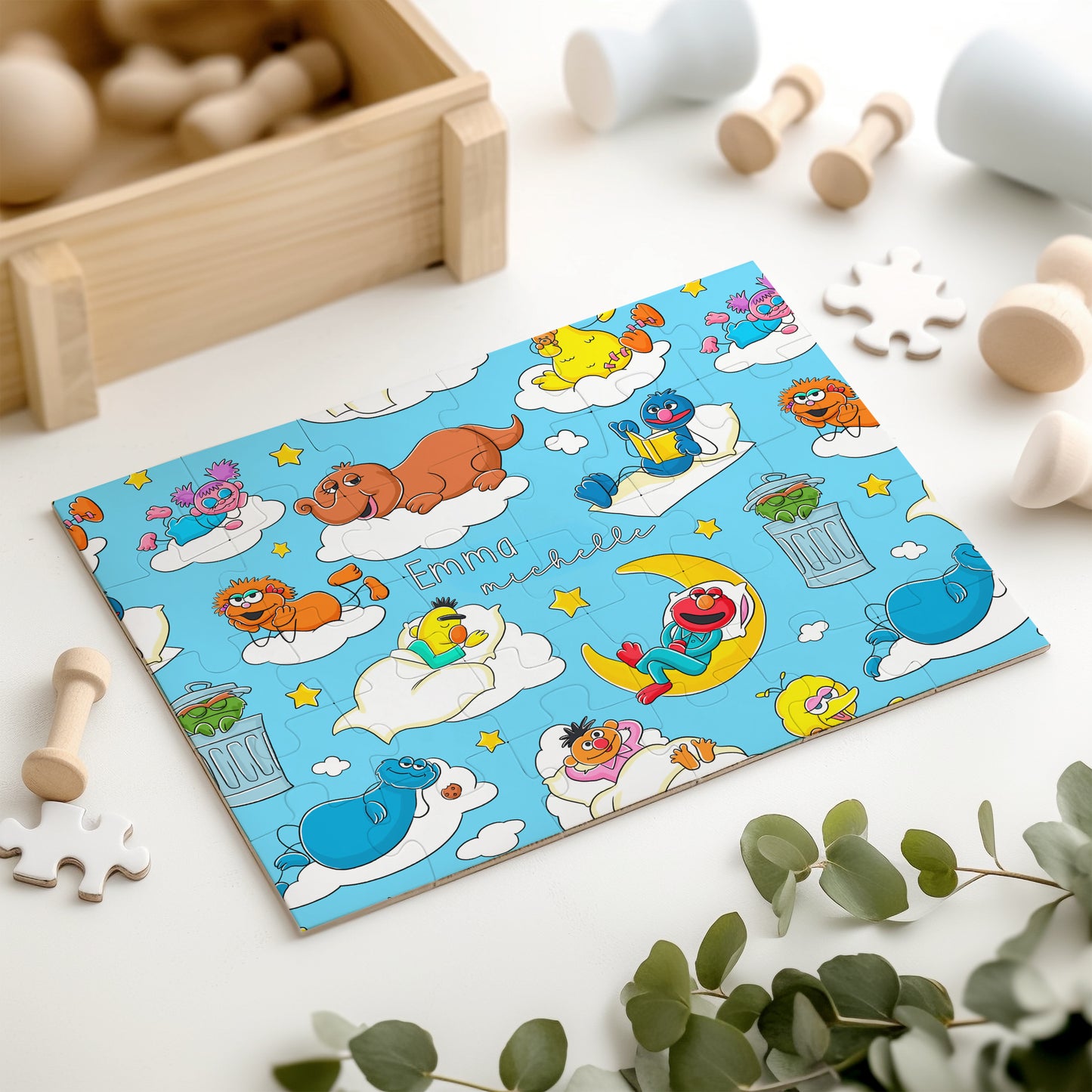 Snoozy Street Kids Personalized 30 Piece Puzzle