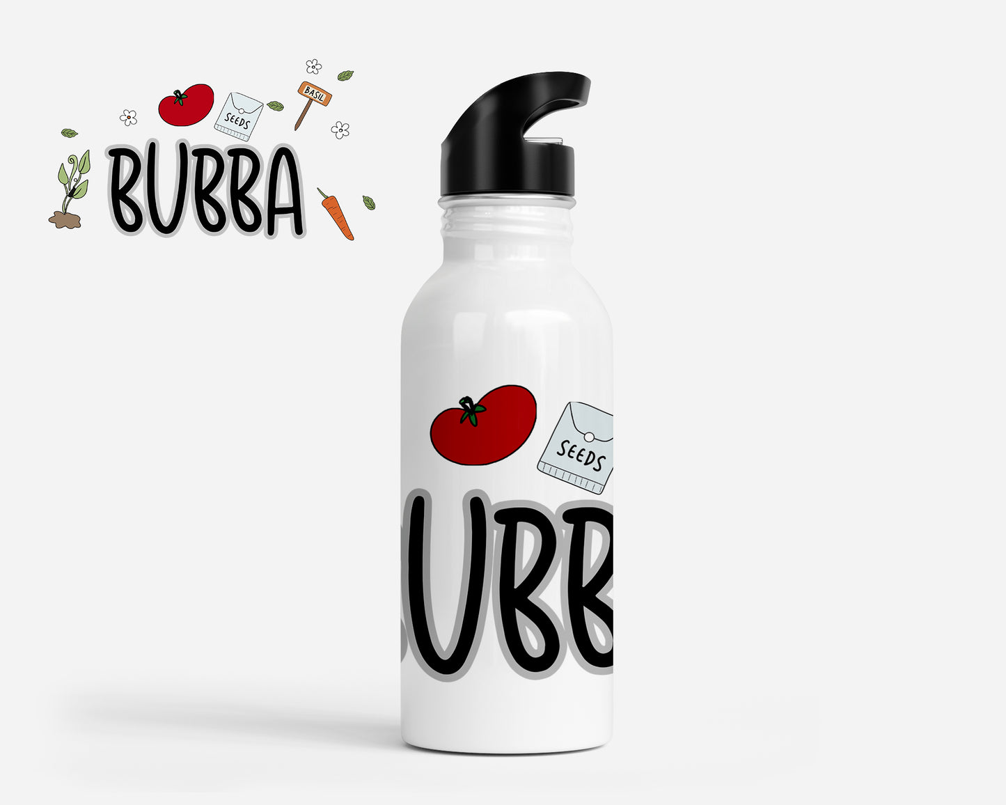 Green Thumb Personalized Kids Water Bottle