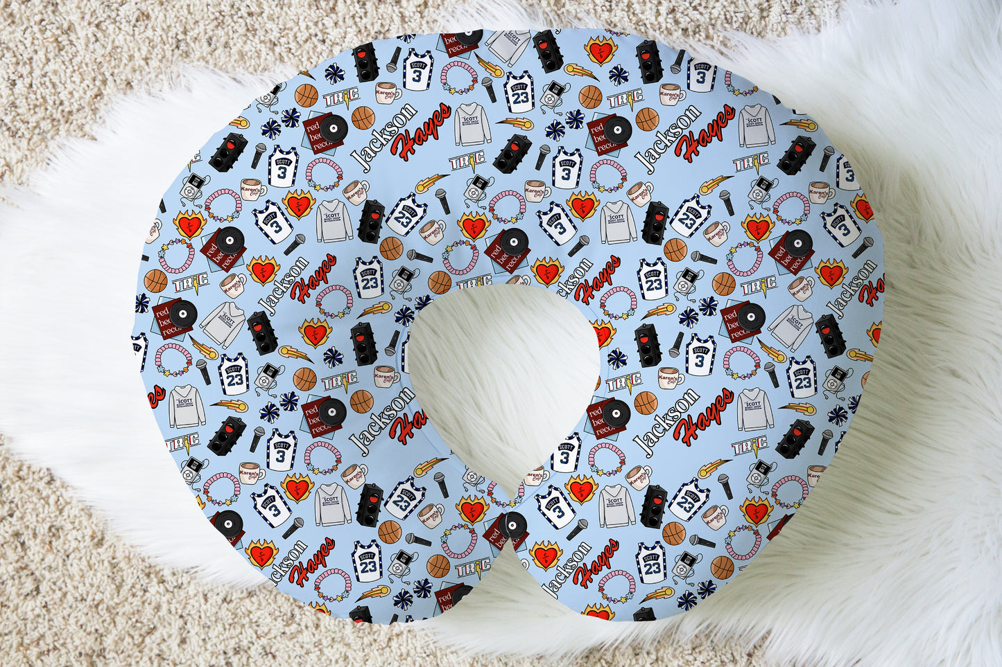 One Tree Hill Personalized Baby Name Nursing Pillow Cover