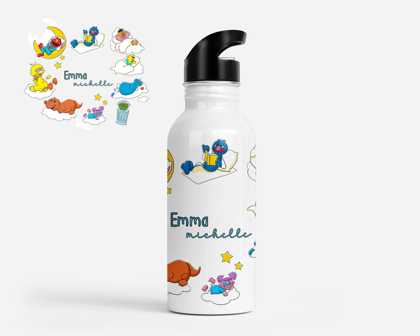 Snoozy Street Personalized Kids Water Bottle