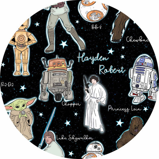 Galactic Dreams Personalized Name Infant Gown