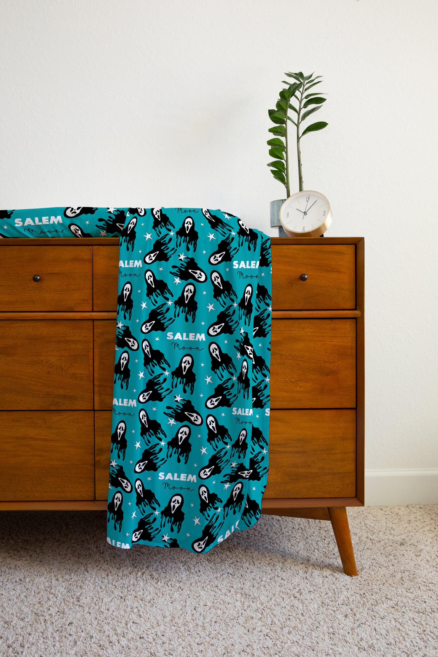 Don't Hang Up Halloween Personalized Name Swaddle