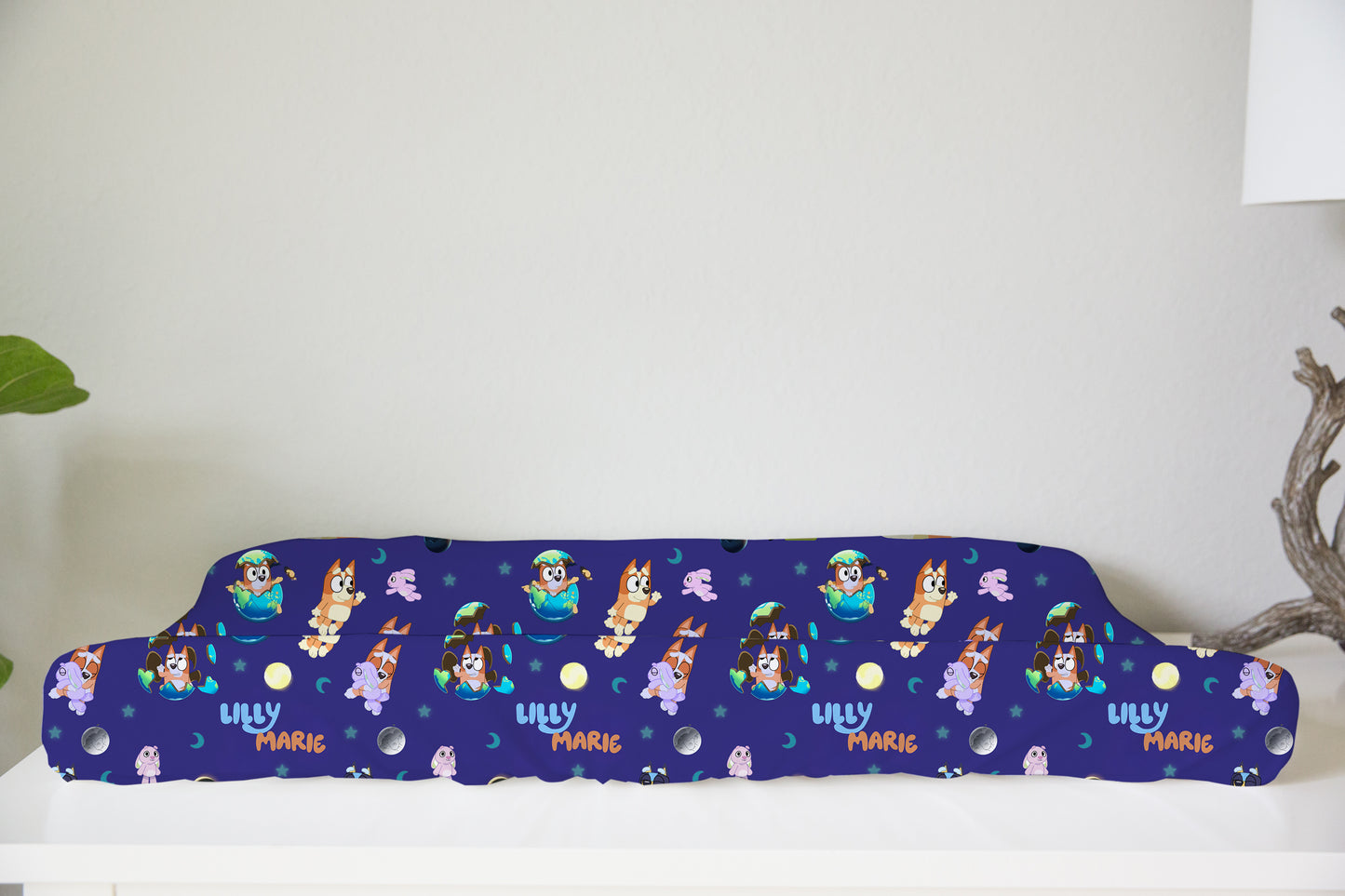 Sleepytime Pups Personalized Changing Pad Cover