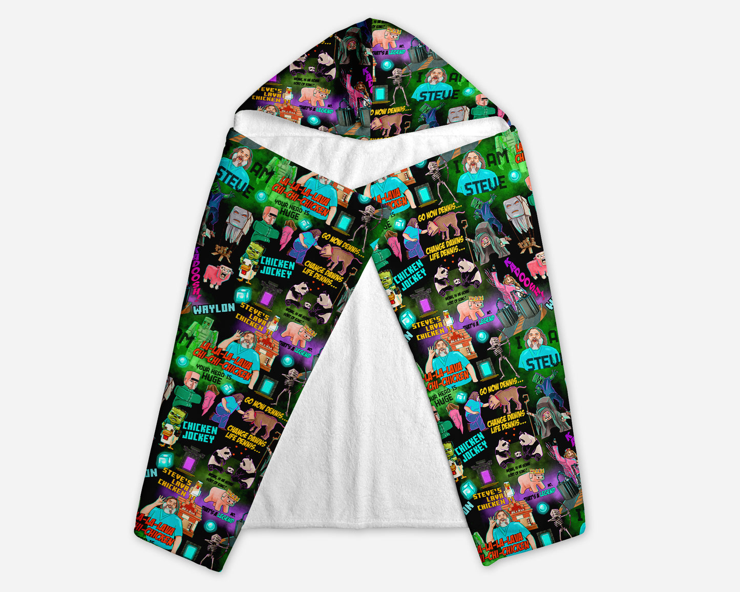 Chicken Jockey Personalized Hooded Towel
