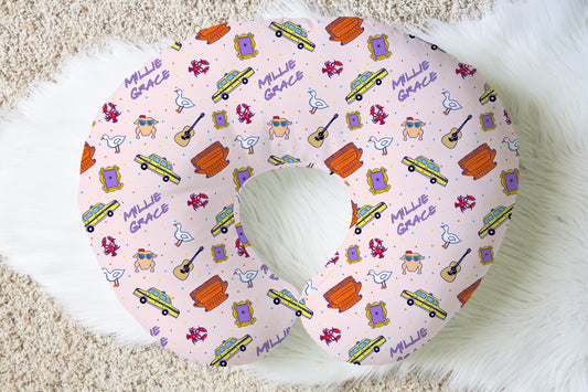 Besties Personalized Name Nursing Pillow Cover