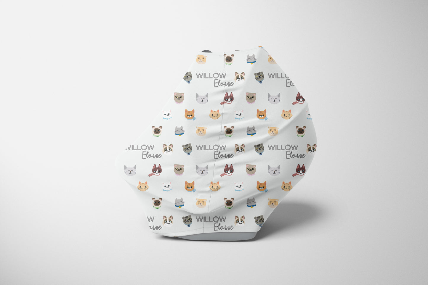 Cat Faces Personalized Multi Use Cover