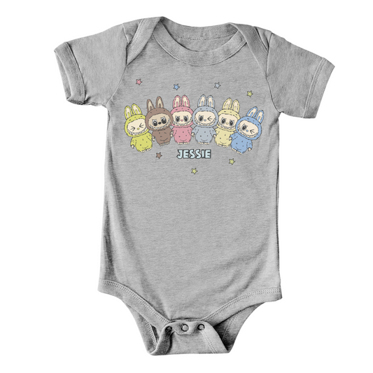 Labubu Monsters Personalized Bodysuit | Multiple Colorways