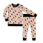 Purr-anormal Activity Halloween Long Sleeve Jersey Jams – Two-Piece Loungewear Set