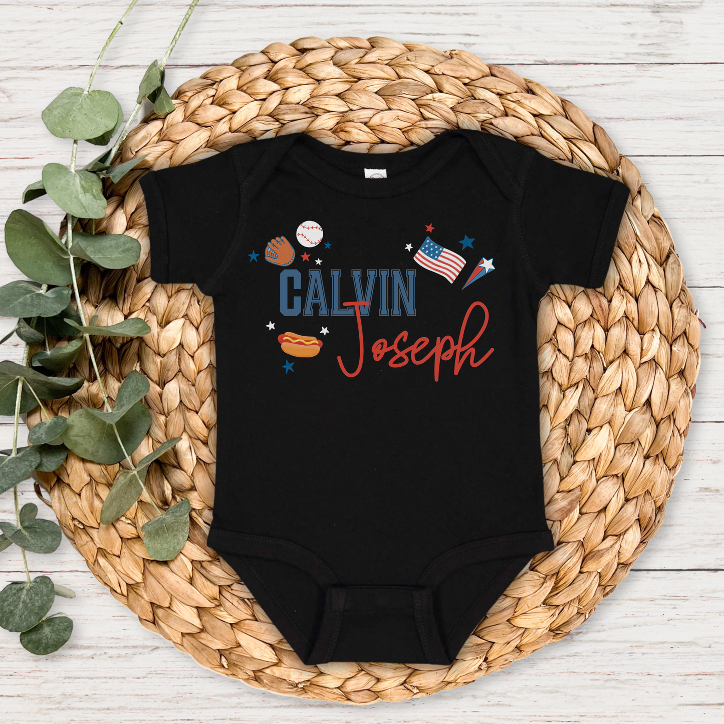 Take Me Out To The Ballgame Personalized Graphic Bodysuit | Multiple Colorways