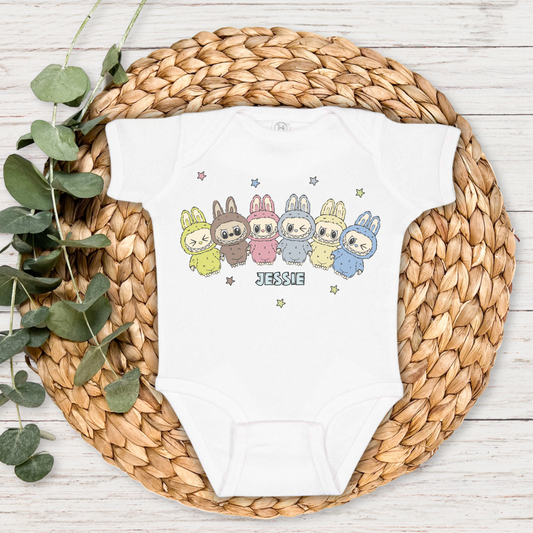 Labubu Monsters Personalized Bodysuit | Multiple Colorways