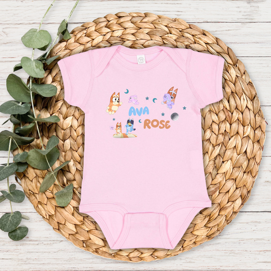 Sleepytime Pups Personalized Graphic Bodysuit | Multiple Colorways