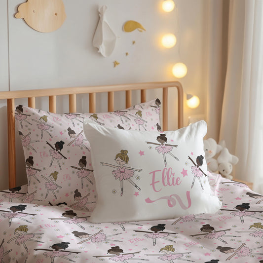 Ballerina Build Your Own Personalized Twin Bedding Set – Sheets & Pillowcase Options