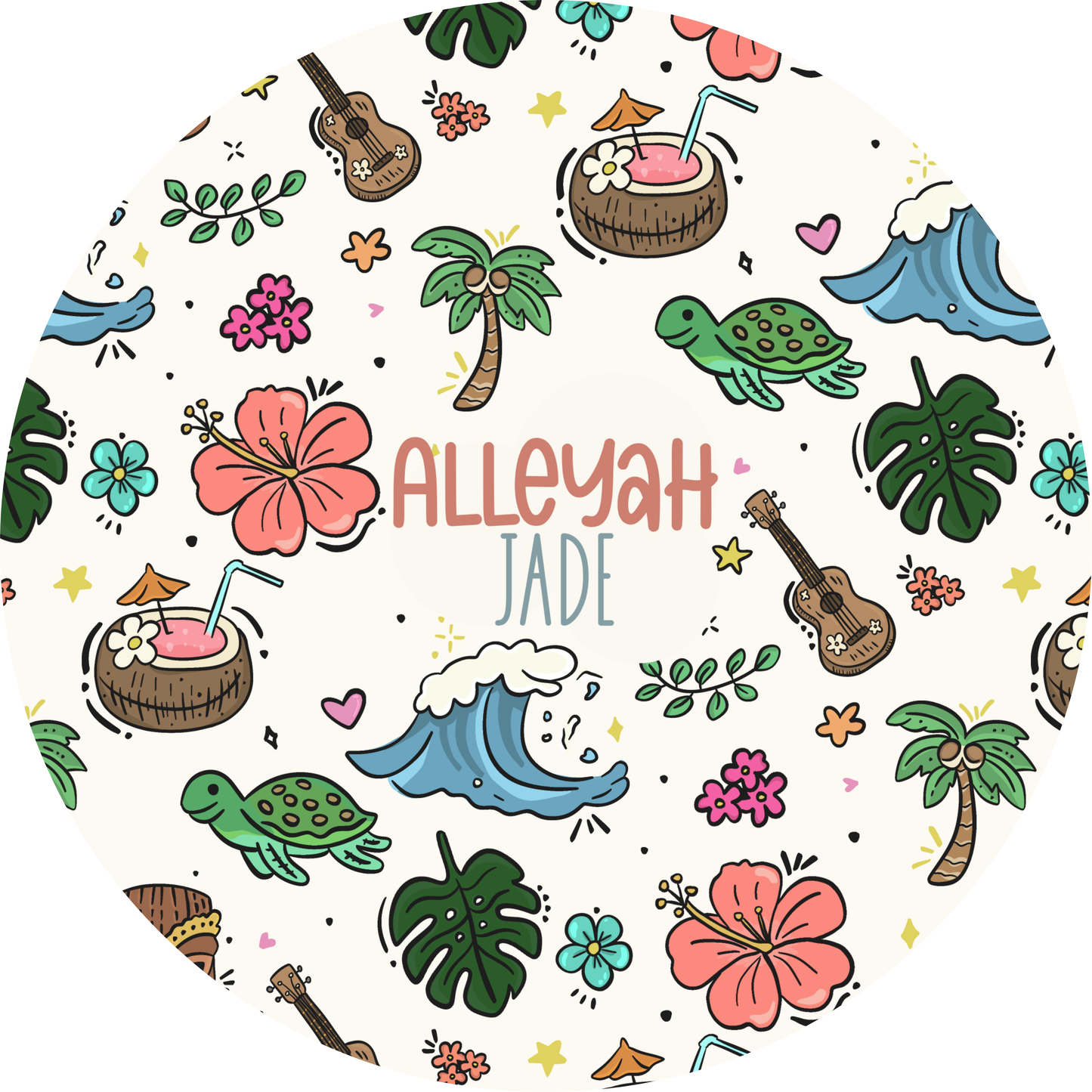 Hawaii Life Build Your Own Personalized Twin Bedding Set – Sheets & Pillowcase Options
