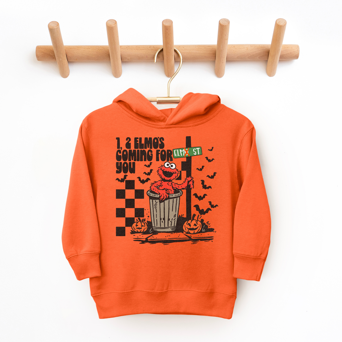 Elmo Street Halloween Toddler Hoodie | Multiple Colorways