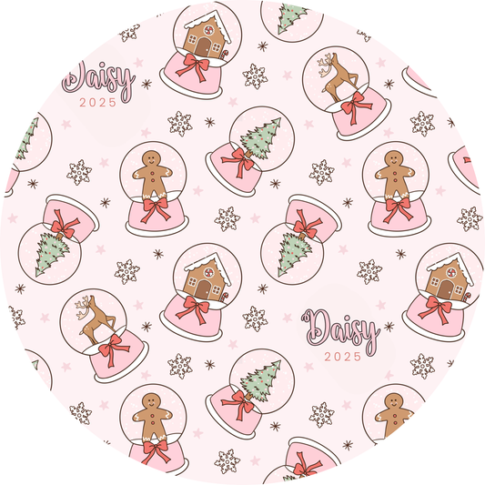 Snow Globes Christmas Personalized Beach Towel