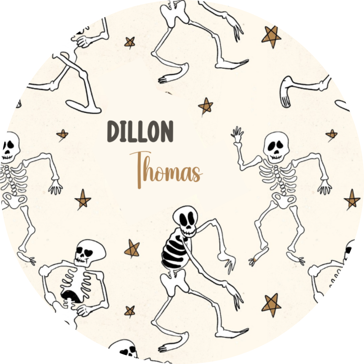 Spooky Scary Skeletons Halloween Personalized Beach Towel