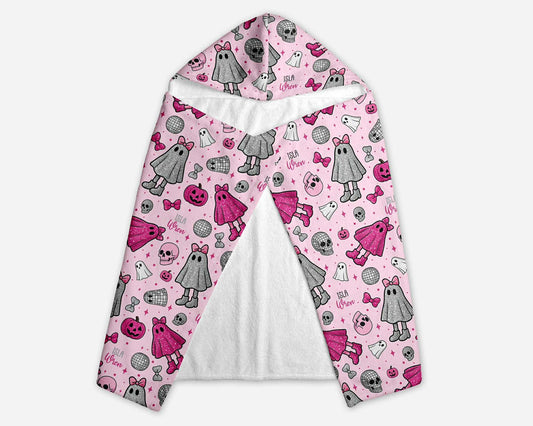 Scary Cute Halloween Personalized Hooded Towel