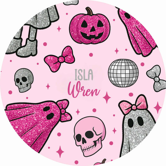 Scary Cute Halloween Personalized Changing Pad Cover