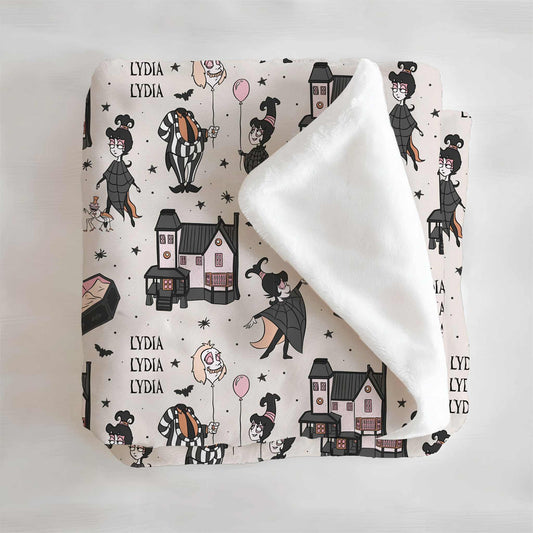 Say My Name 3X Halloween Personalized Minky Blanket