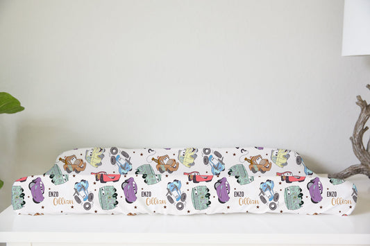 Mater & Friends Personalized Changing Pad Cover