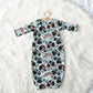 Monster Trucks Personalized Name Infant Gown