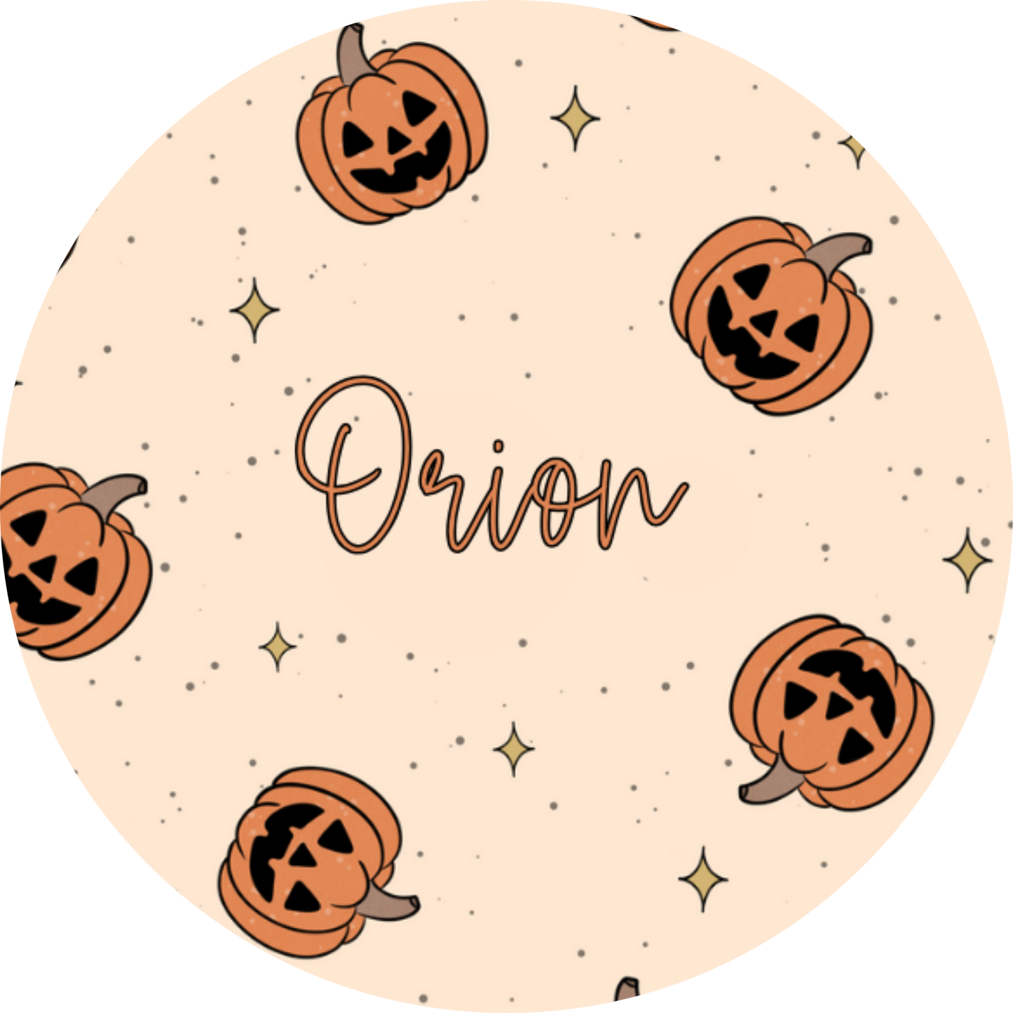 Pumpkin Personalized Halloween Oversized Trick Or Treat Bag