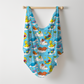 Snoozy Street Personalized Name Swaddle