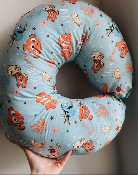 Keep Swimming Personalized Name Nursing Pillow Cover
