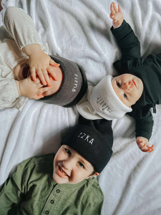 Embroidered Personalized Knit Beanie | One Size Fits Most