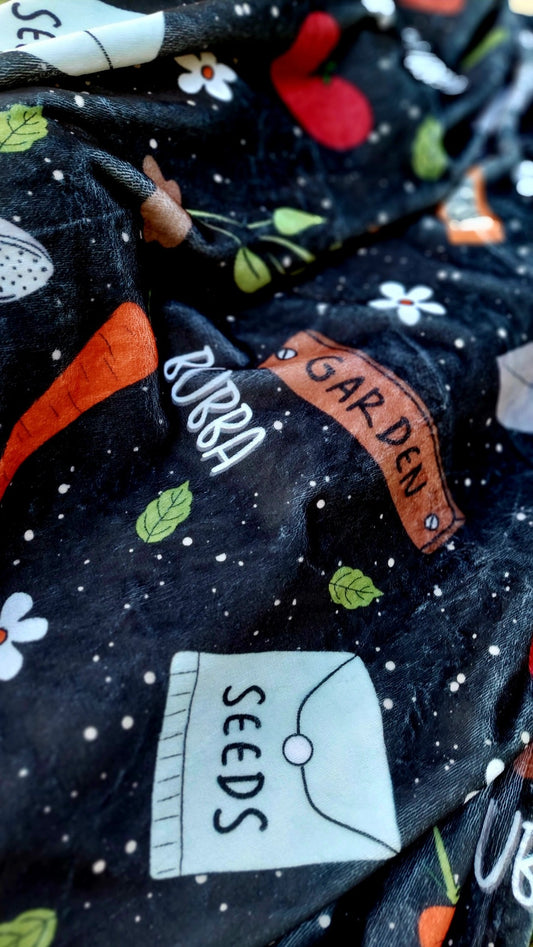 Green Thumb Personalized Minky Blanket