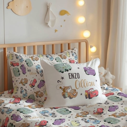 Mater & Friends Build Your Own Personalized Twin Bedding Set – Sheets & Pillowcase Options