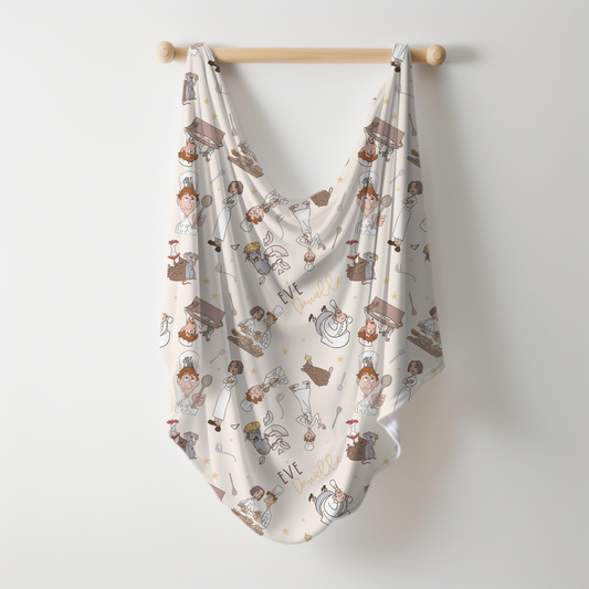 Remi Personalized Name Swaddle
