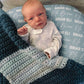 Solid Color Stacked Font Font Personalized Name Nursing Pillow Cover