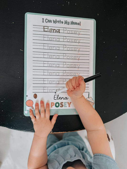 Kids Personalized Whiteboard | Cocoa & Cake Pops Name Board