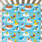 Snoozy Street Personalized Crib Sheet