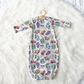 Mater & Friends Personalized Name Infant Gown