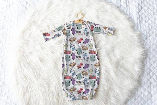 Mater & Friends Personalized Name Infant Gown